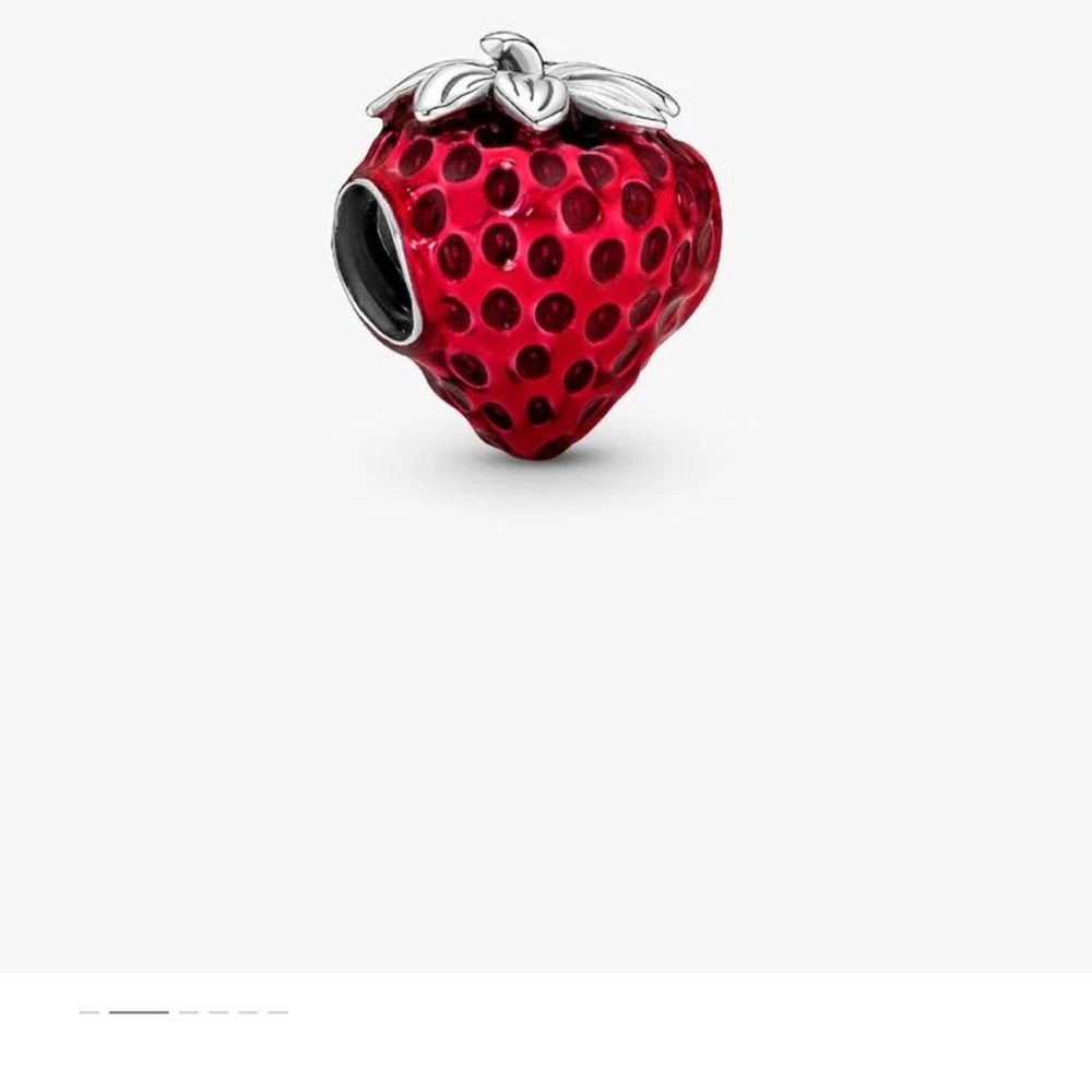 Pandora Seeded Strawberry Charm